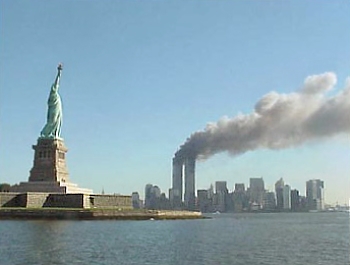 National Park Service - Statue of Liberty and World Trade Center fire