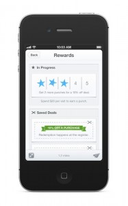 Screenshot of the Pay with Square app's new loyalty features
