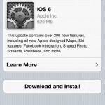iPhone Software Update Screen iOS 6