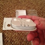 Apple EarPods closeup of the bottom of the inner case