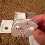 Apple EarPods closeup of the top of the inner case