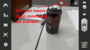 Take pictures with voice commands