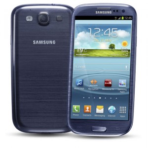 The Samsung Galaxy SIII... in ravishing Pebble Blue