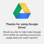 Want to send usage data and crash reports to Google? Sure, why not?!