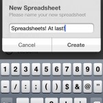 At last! Spreadsheets!