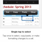 Here's how spreadsheets work in Google Drive on iOS.