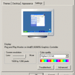 Display Properties Menu in XP