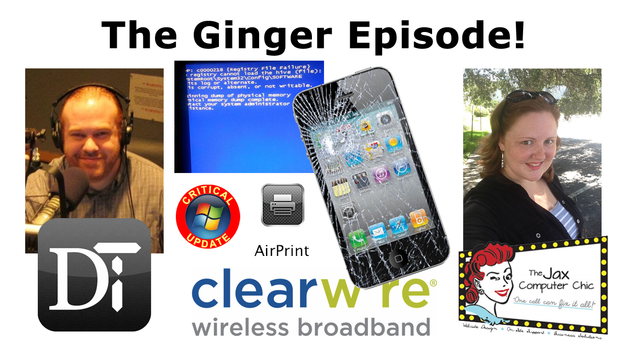 Elizabeth Pampalone, Blue Screen of Death, Busted iPad, Critical Updates, Air Print, Clearwire