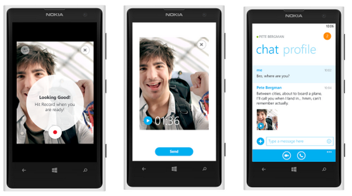 Skype Video Message Windows Phone 8