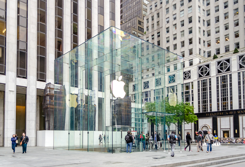 Apple's Fifth Avenue store, NYC.