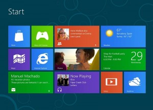 The Start Screen in Windows 8 received a lukewarm response from some users. Image credit: Microsoft