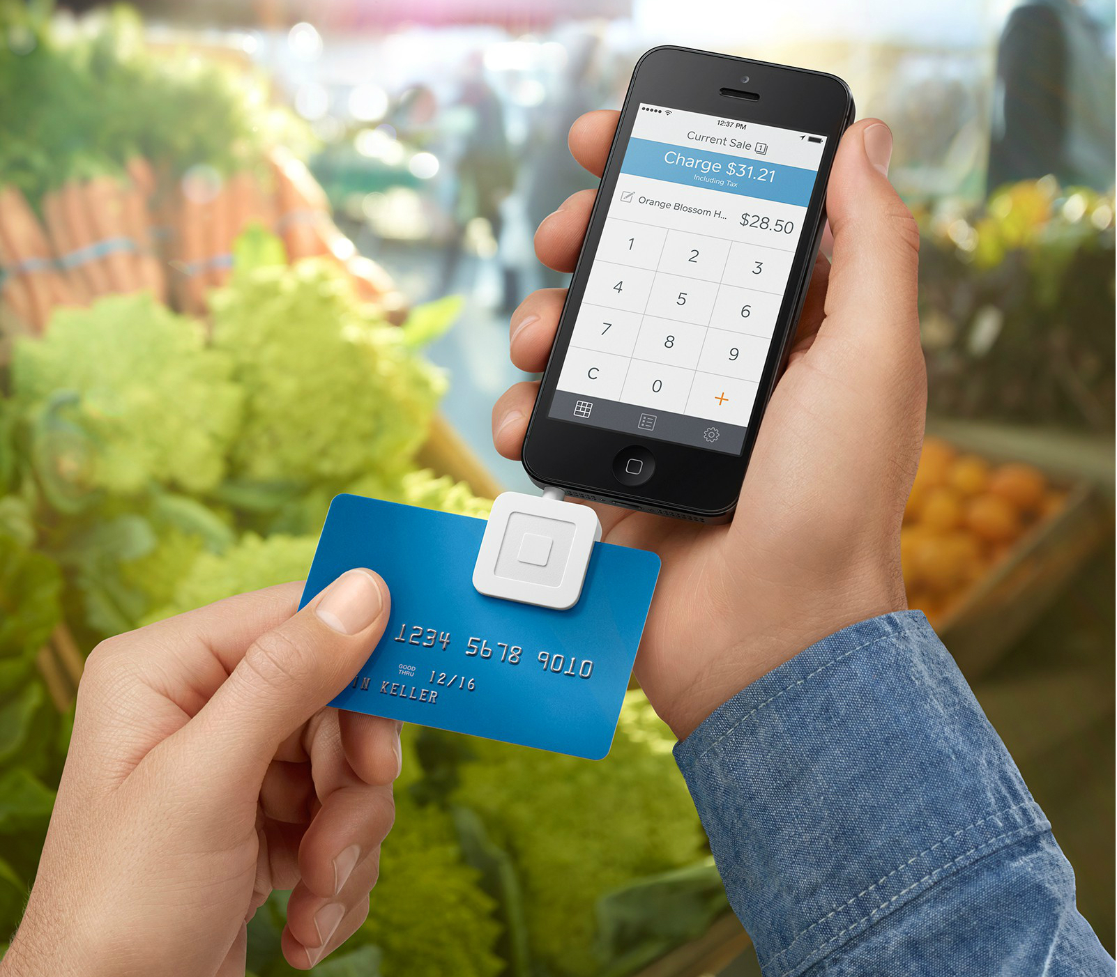 Square pioneered mobile credit card payments with their credit card reader. Image credit: Square