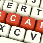 Scam Computer Keys Showing Swindles And Fraud