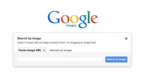 Google's "search by image" page.